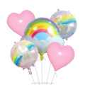 5pcs Party Set Balloons de feliz aniversário